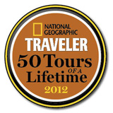 National Geographic Traveler named this trip one of the 50 Tours of a Lifetime