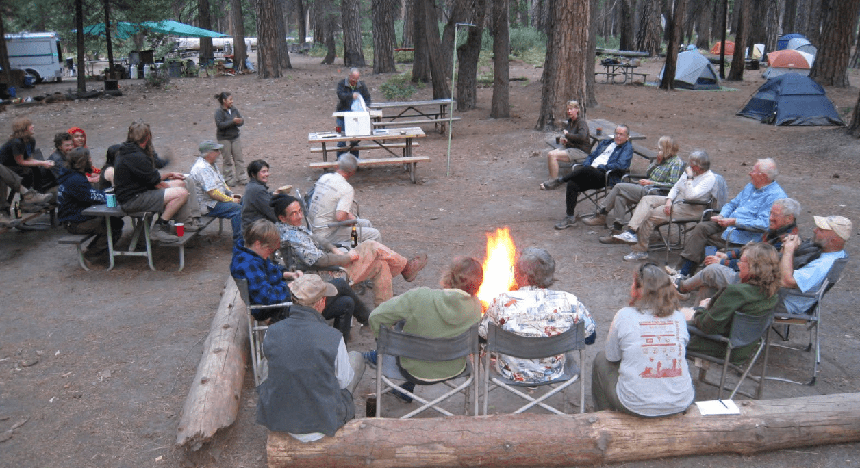 volunteering locally, yosemite, campfire