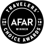 2018 AFAR Travelers' Choice Award 