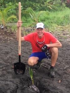 Norman volunteering in Costa Rica