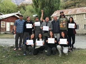 Happy volunteers with Certificates