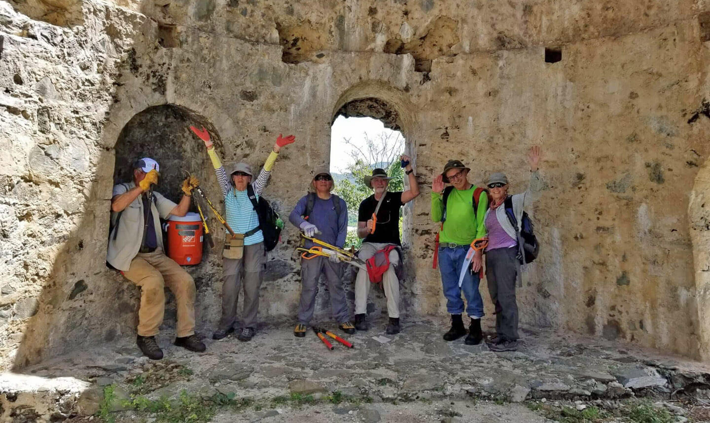 volunteers at Peace Hill