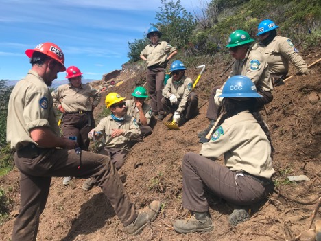 Volunteer leader Garry Oye helped coordinate the work of the California Conservation Corps in Torres del Paine National Park in Chile.
